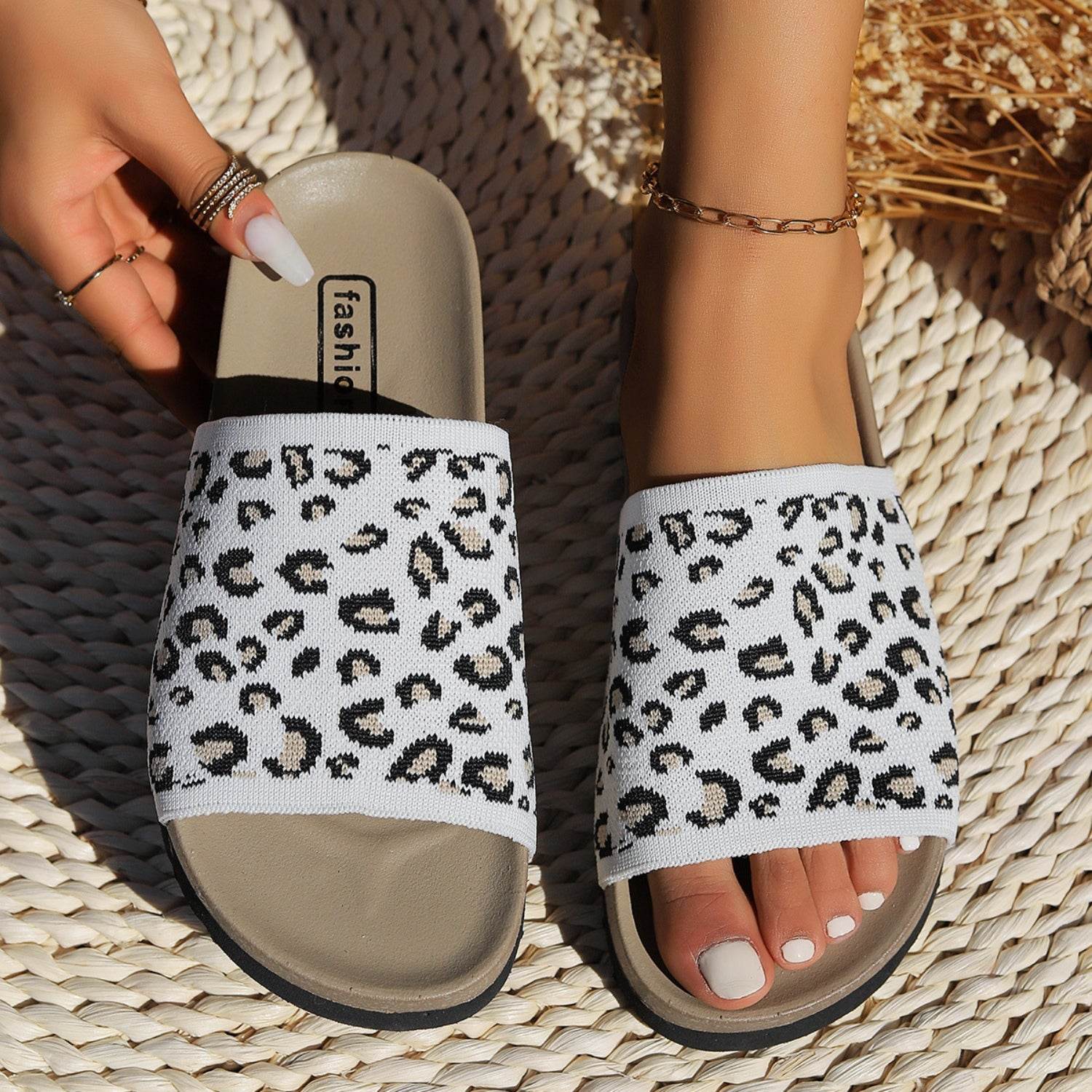 Leopard Open Toe Sandals - Hovatok