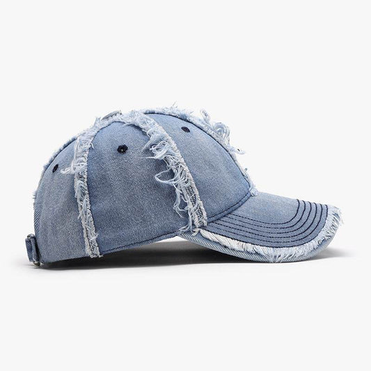Raw Hem Cotton Baseball Cap - Hovatok