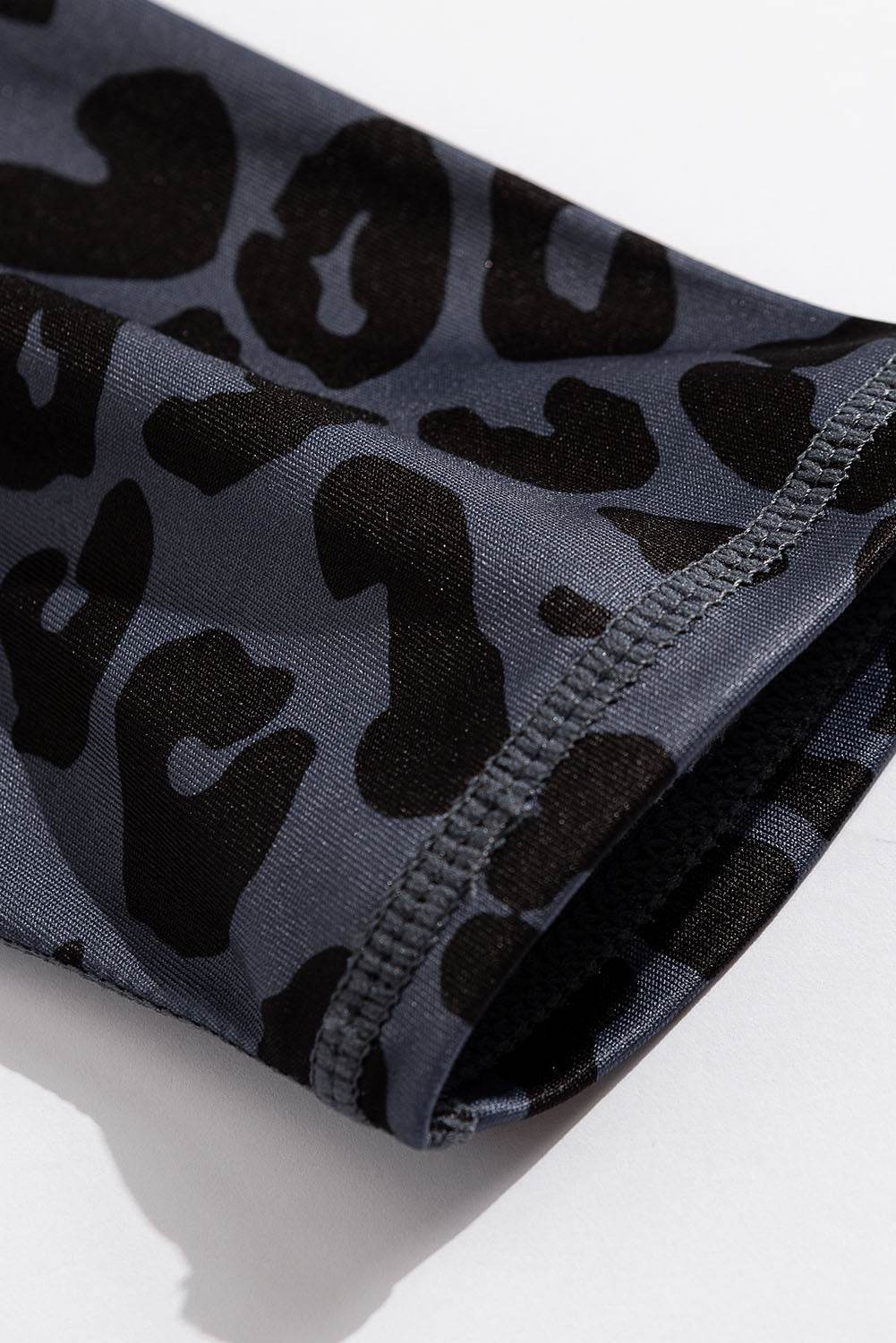 Leopard Cutout Sports Bra and Leggings Set - Hovatok