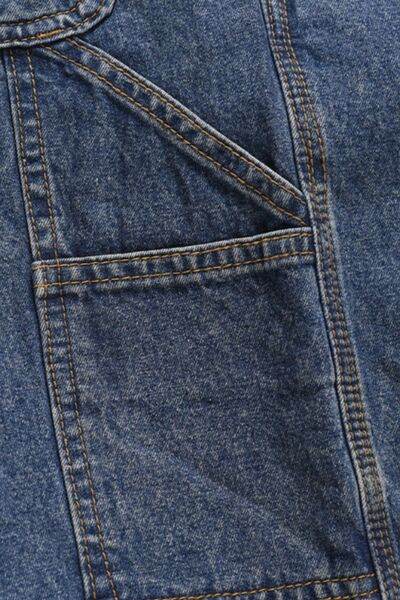 Men's Washed Denim Bermuda Shorts - Hovatok