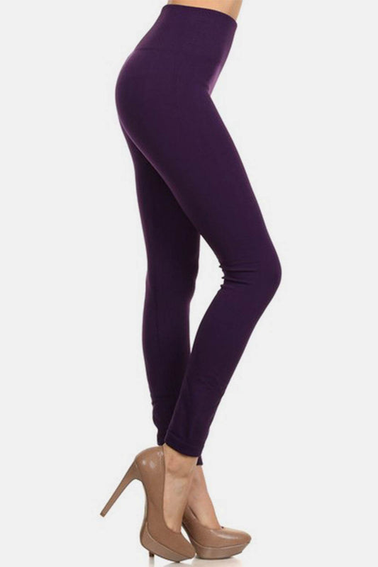 Yelete Seamless High Waist Fleece Leggings - Hovatok