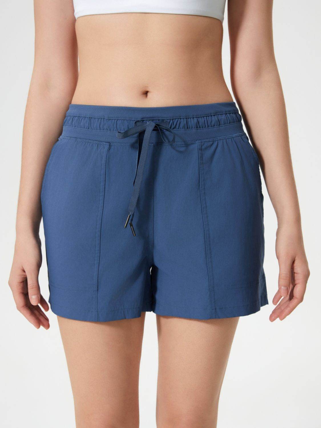Millennia Drawstring Active Shorts with Pockets - Hovatok