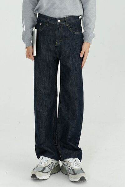 Mid Rise Jeans with Pockets - Hovatok