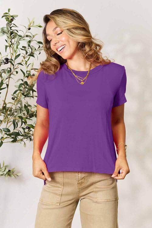 Basic Bae Full Size Round Neck Short Sleeve T-Shirt - Hovatok