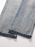 Men's Frayed Hem Bootcut Jeans - Hovatok