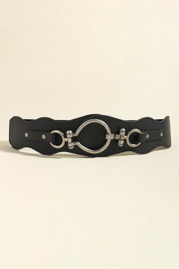 PU Leather Zinc Alloy Buckle Belt - Hovatok
