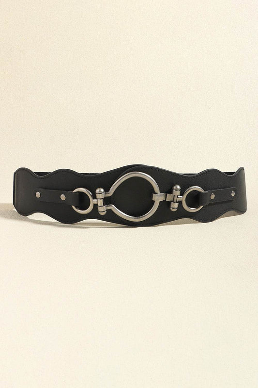 PU Leather Zinc Alloy Buckle Belt - Hovatok