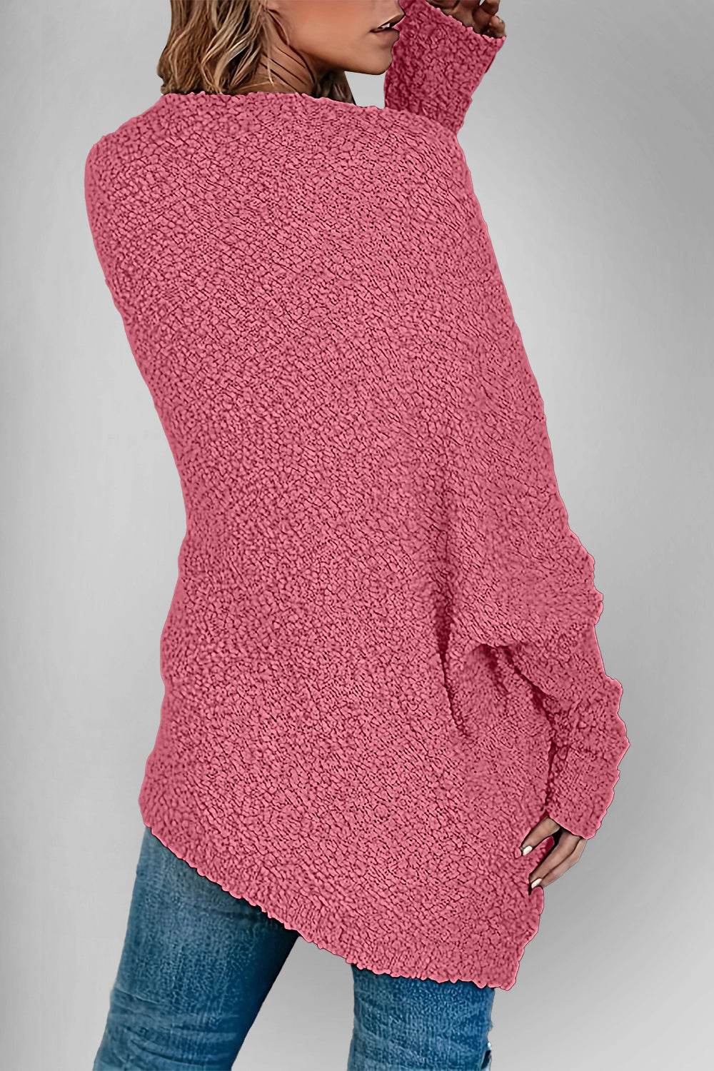 Double Take Pocketed Open Front Long Sleeve Cardigan - Hovatok