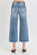 Risen High Rise Cropped Flare Jeans - Hovatok