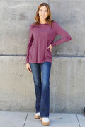 Basic Bae Full Size Round Neck Long Sleeve Top - Hovatok