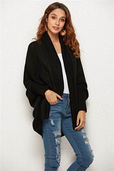 Angel Wings Open Front Batwing Sleeve Cardigan - Hovatok