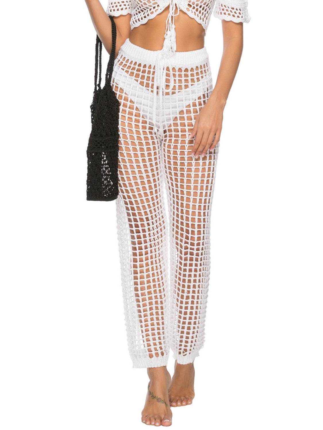 Cutout High Waist Swim Pants - Hovatok