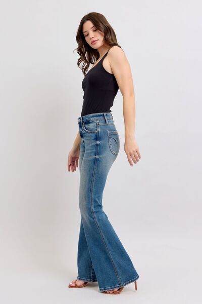 Judy Blue MR Tummy Control Vintage Wash Jeans - Hovatok