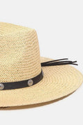 Fame Belt Strap Straw Hat - Hovatok