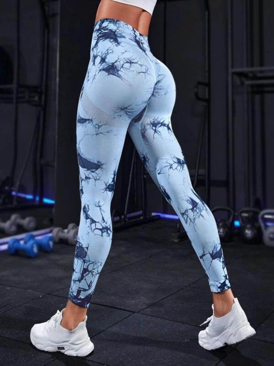 Tie-Dye High Waist Active Leggings - Hovatok