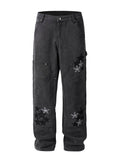 Men's Pocketed Star Jeans - Hovatok