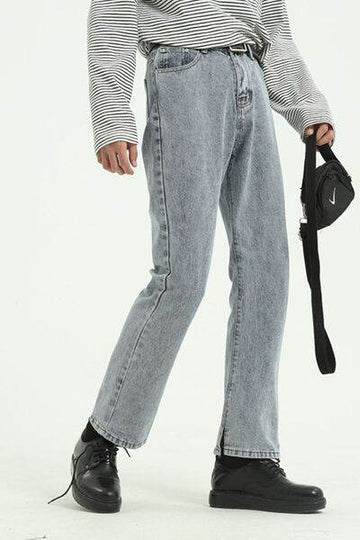 Side Slit Jeans with Pockets - Hovatok