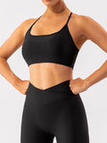 Spaghetti Strap Active Bra - Hovatok