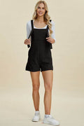 Double Take Full Size Texture Sleeveless Romper - Hovatok