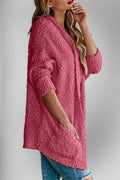 Double Take Pocketed Open Front Long Sleeve Cardigan - Hovatok