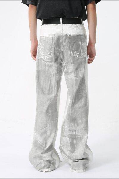 Wide Leg Jeans with Pockets - Hovatok