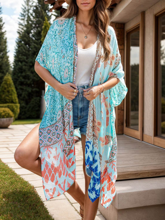 Printed Open Front Cover-Up - Hovatok