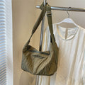 Pleated Dumpling Crossbody Bag - Hovatok