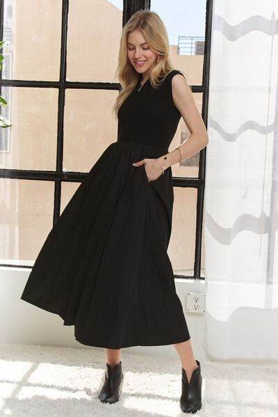 ADORA V-Neck Cap Sleeve Dress - Hovatok