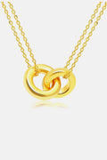Linked Ring Pendant Chain Necklace - Hovatok