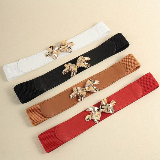 Alloy Buckle Elastic Belt - Hovatok