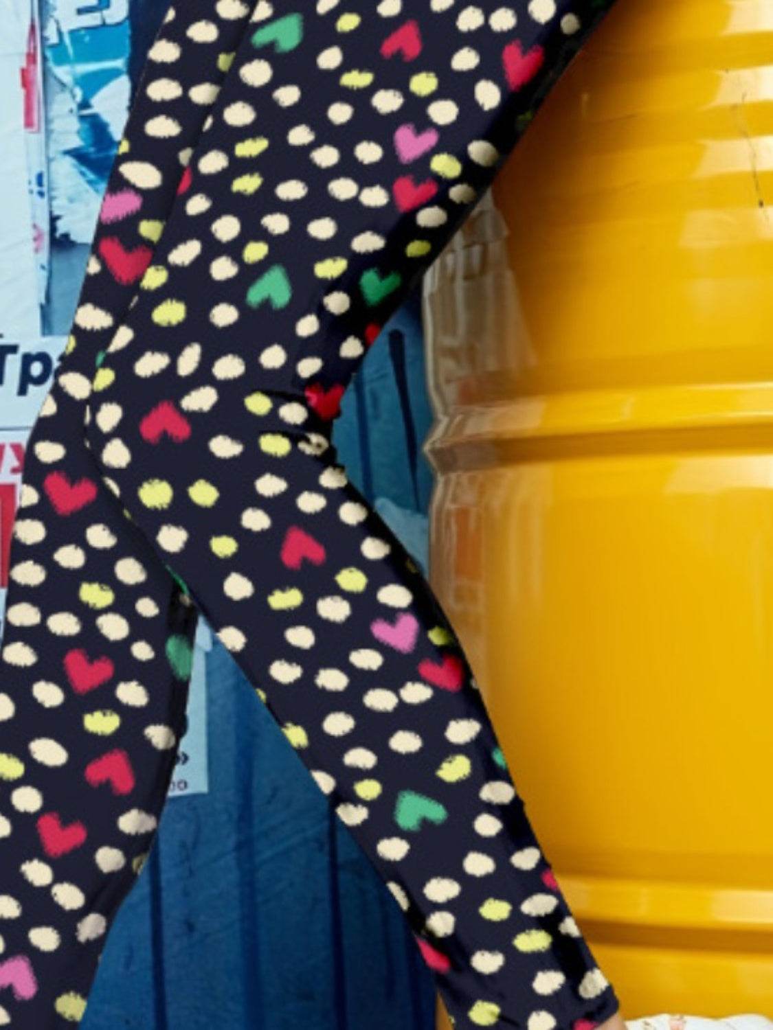 Printed High Waist Skinny Leggings - Hovatok