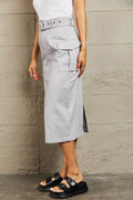 HYFVE Professional Poise Buckled Midi Skirt - Hovatok