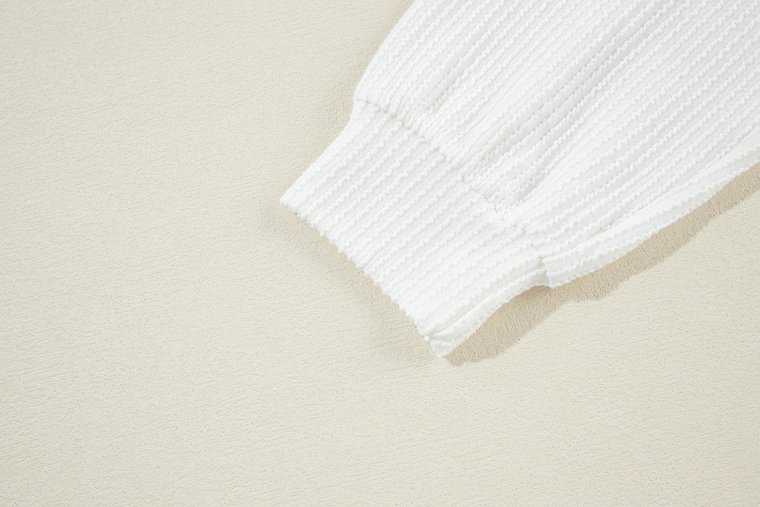 US Flag Corded Long Sleeve Sweatshirt - Hovatok