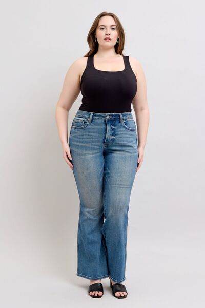 Judy Blue MR Tummy Control Vintage Wash Jeans - Hovatok