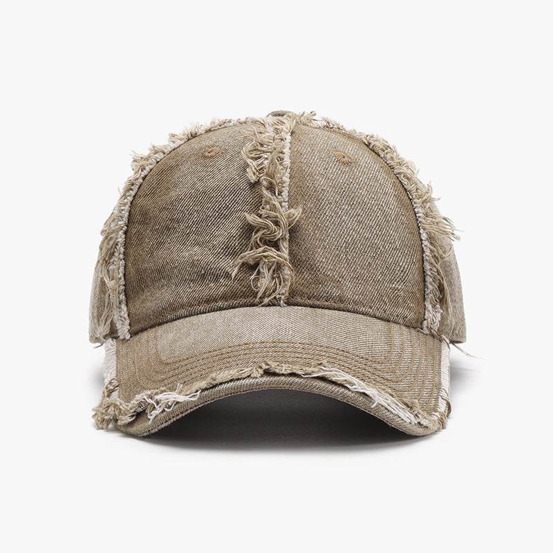 Raw Hem Cotton Baseball Cap - Hovatok