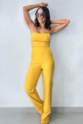 Doreli Group Backless Tied Spaghetti Strap Sleeveless Jumpsuit - Hovatok