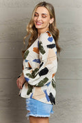 Hailey & Co Wishful Thinking Multi Colored Printed Blouse - Hovatok
