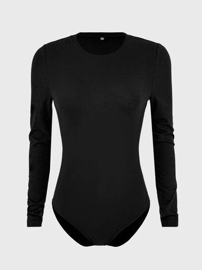 Round Neck Long Sleeve Bodysuit - Hovatok