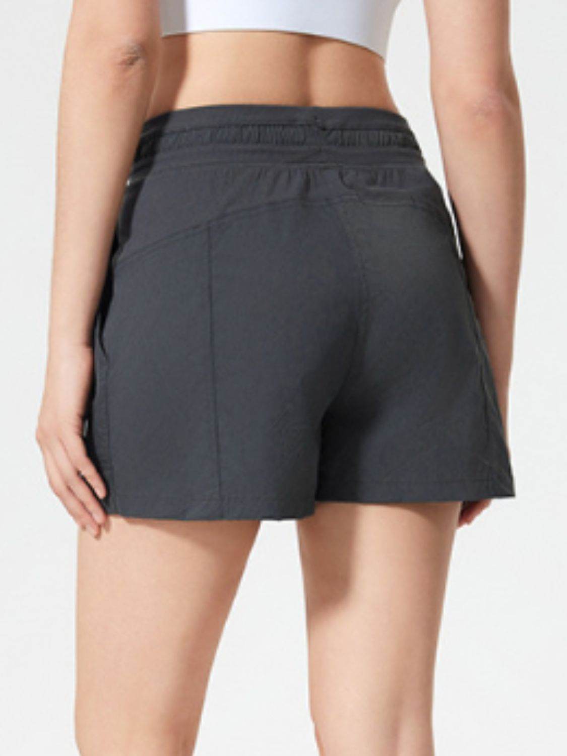 Millennia Drawstring Active Shorts with Pockets - Hovatok