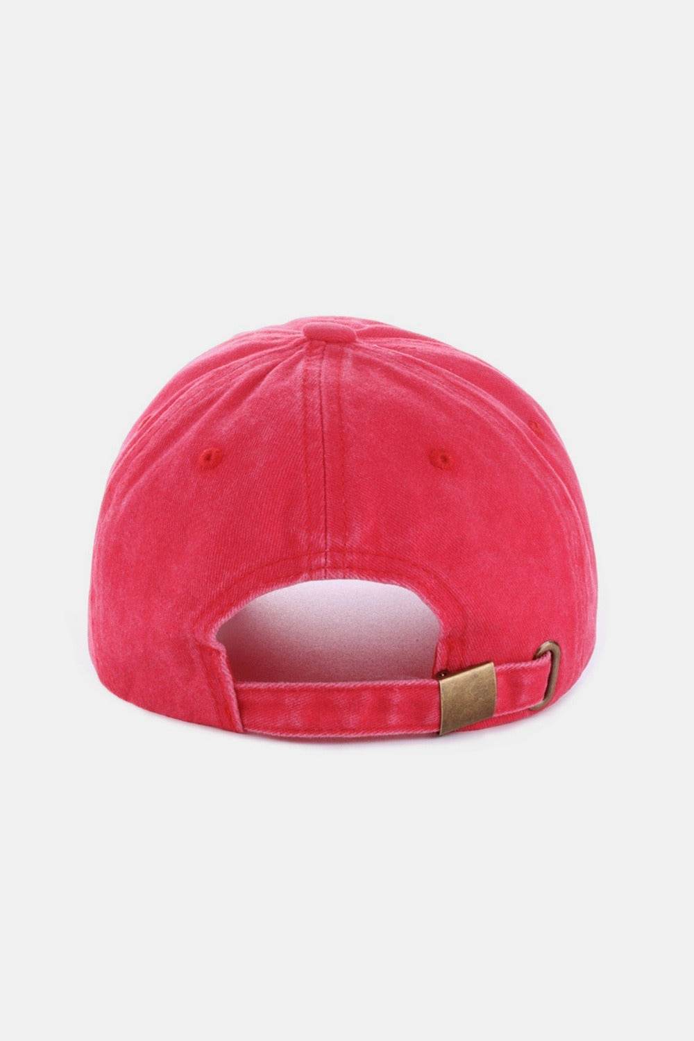 Zenana Washed Embroidered City Baseball Cap - Hovatok