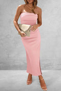 Slit Tube Midi Dress - Hovatok