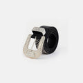 Studded Rhinestone PU Leather Belt - Hovatok