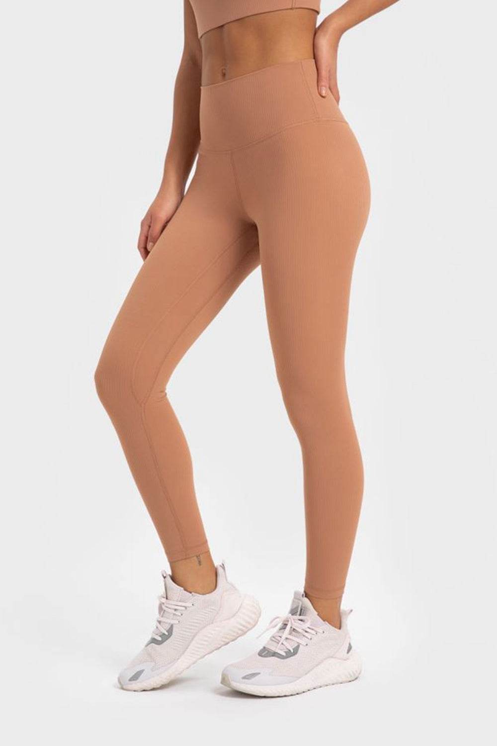 Millennia Highly Stretchy Wide Waistband Yoga Leggings - Hovatok