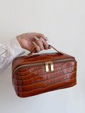 PU Leather Solid Color Wristlet - Hovatok
