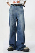 Wide Leg Men's Jeans with Pockets - Hovatok