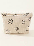 Zenana Corduroy Smile Clutch Bag - Hovatok