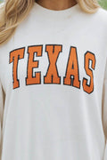 TEXAS Round Neck Dropped Shoulder Sweatshirt - Hovatok
