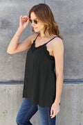 Basic Bae Full Size Lace Trim V-Neck Cami - Hovatok