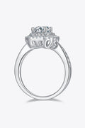 Adored 1 Carat Moissanite 925 Sterling Silver Side Stone Ring - Hovatok