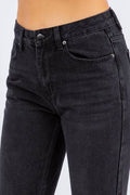 American Bazi High Waist Distressed Cropped Straight Jeans - Hovatok
